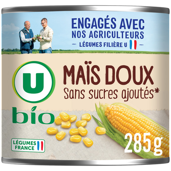 U BIO Maïs doux en grains - Boîte 285g