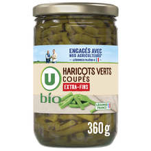 U BIO Haricots verts extra fins - Bocal 360g