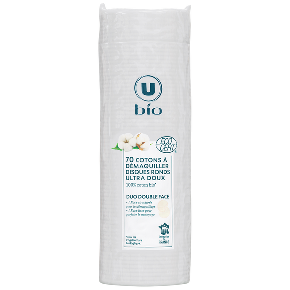U BIO Disques à démaquiller  x70