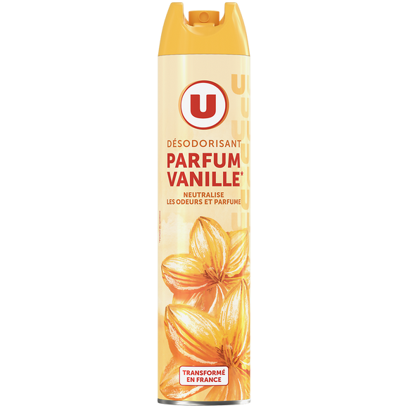 U Désodorisant vanille  aérosol de 300ml
