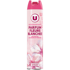 U Désodorisant fleurs blanches  aérosol de 300ml