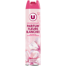 U Désodorisant intérieur fleurs blanches aérosol de 300ml