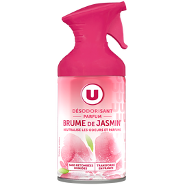 U Désodorisant parfum brume de jasmin  aérosol de 250ml