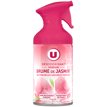 U Désodorisant intérieur parfum brume de jasmin aérosol de 250ml