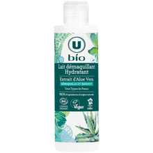 U BIO Lait démaquillant hydratant à l'aloe vera flacon de 200ml