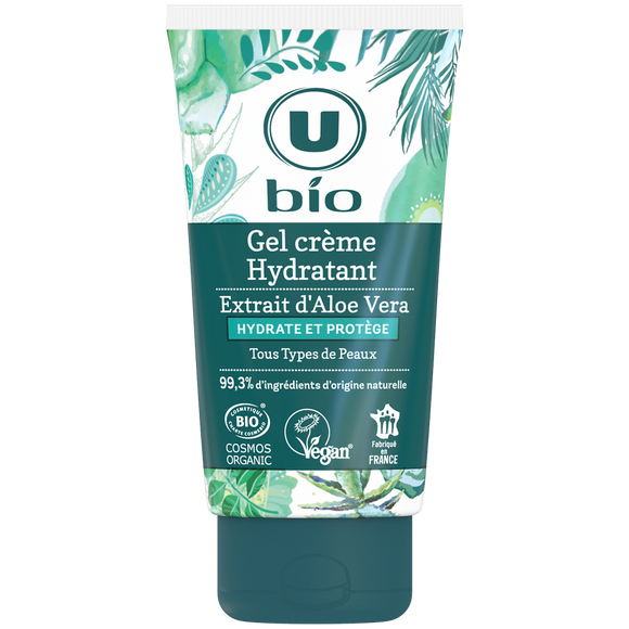 U BIO Gel crème visage hydratant à l'aloe vera tube de 50ml