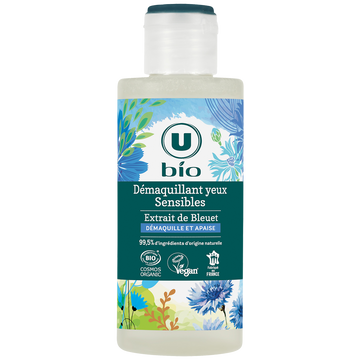 U BIO Démaquillant pour yeux sensibles au bleuet - Flacon 150ml