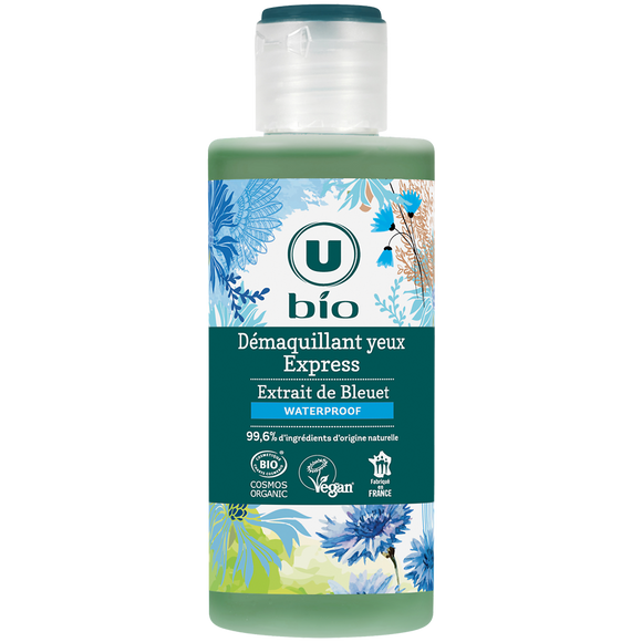 U BIO Démaquillant express pour yeux au bleuet - Flacon 150ml