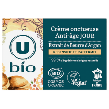 U BIO Crème visage jour anti-âge à l'argan - 50ml