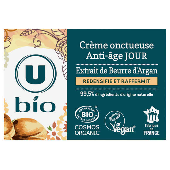 U BIO Crème visage jour anti-âge à l'argan - 50ml