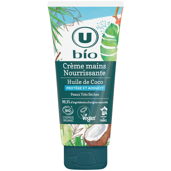 U BIO Crème nourrissante pour les mains au coco - Tube 100ml
