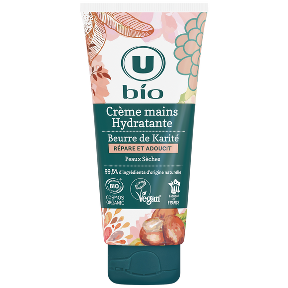 U BIO Crème hydratante pour les mains au karité - Tube 100ml