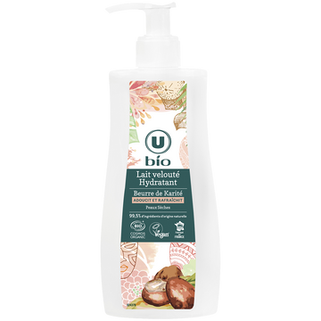 U BIO Lait velouté hydratant au karité  flacon de 250ml