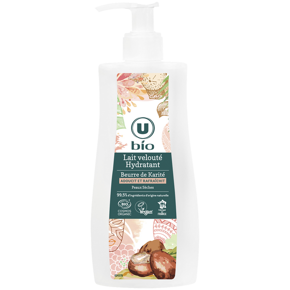 U BIO Lait velouté hydratant au karité  flacon de 250ml