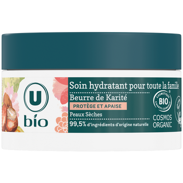 U BIO Soin hydratant pour toute la famille au karité pot de 50ml