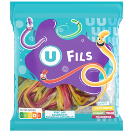 U Bonbons fils lisses gélifiés  200g