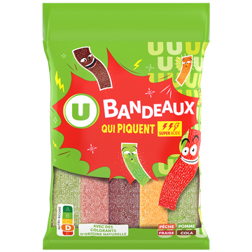 U Bonbons longs gélifiés qui piquent  200g