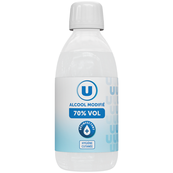 U Alcool modifié 70°, 250ml