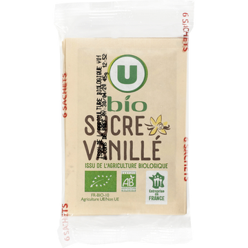 U BIO Sucre vanillé  6x7,5g
