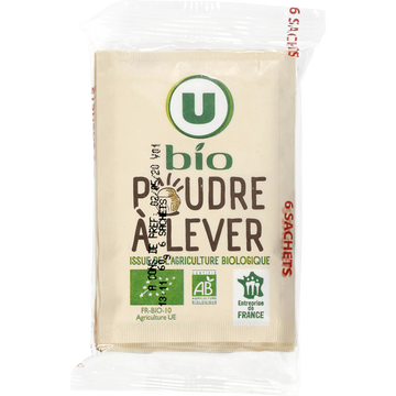 U BIO Poudre à lever  6 sachets de 10g