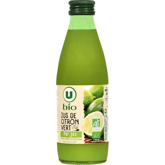 U BIO Jus de citron vert , 25cl