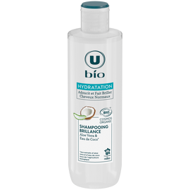 U BIO Shampooing Tous types de cheveux Aloe vera, eau de coco - 250ml
