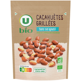 U BIO Cacahuètes grillées sans sel ajouté 100g
