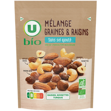 U BIO Mélanges cocktail apéritif sachet 100g