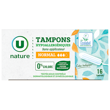 U NATURE Tampons normal x16