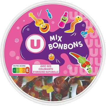 U Assortimentde bonbons gélifiés 600g