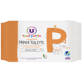 U TOUT PETITS Lingettes papier toilette - x60