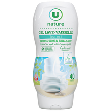 U NATURE Gel lave-vaisselle tout en 1 flacon de 720ml