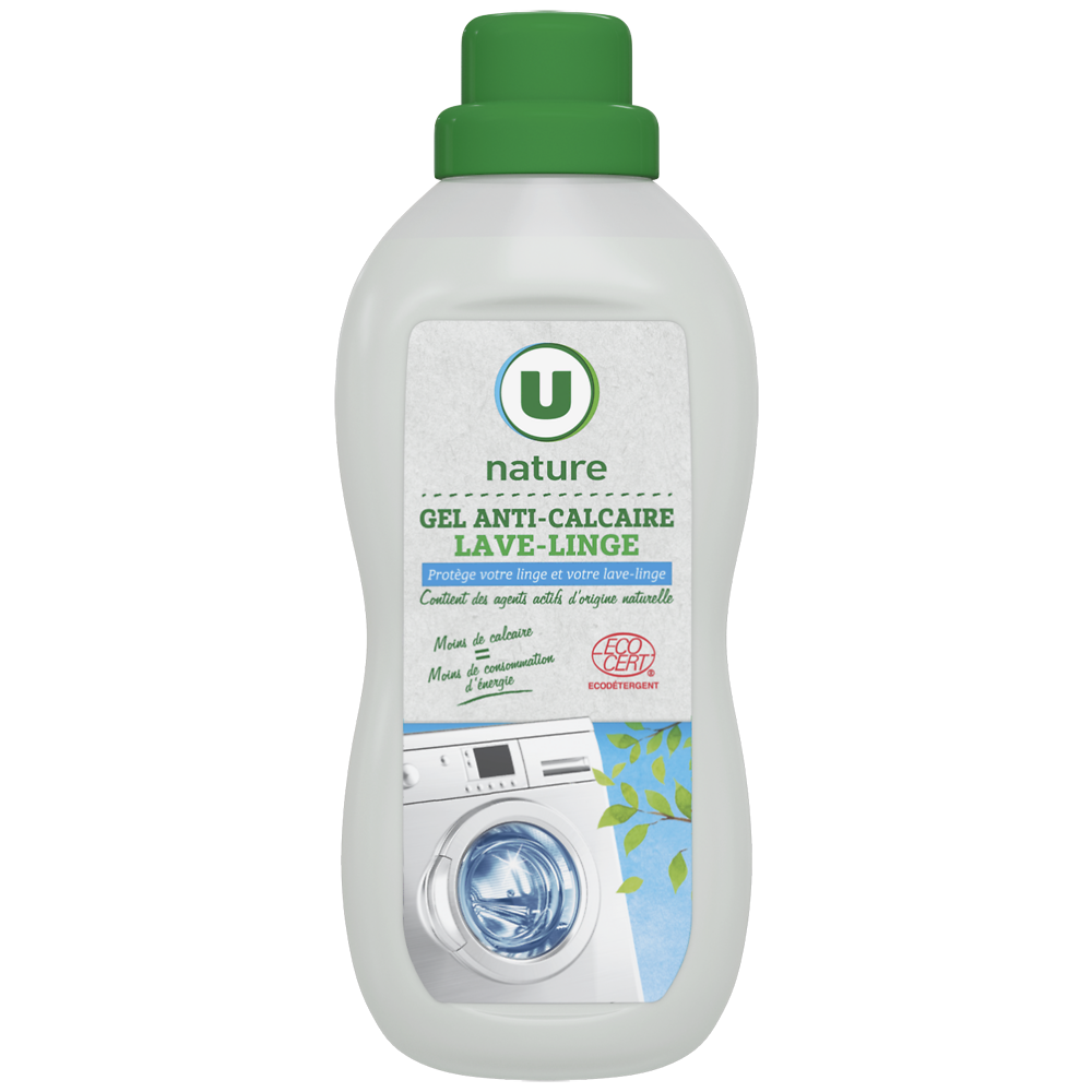 U NATURE Gel anti-calcaire lave-linge  bouteille de 750ml