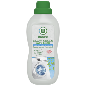 U NATURE Gel anti-calcaire lave-linge bouteille de 750ml