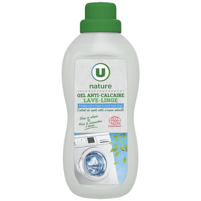 U NATURE Gel anti-calcaire lave-linge bouteille de 750ml