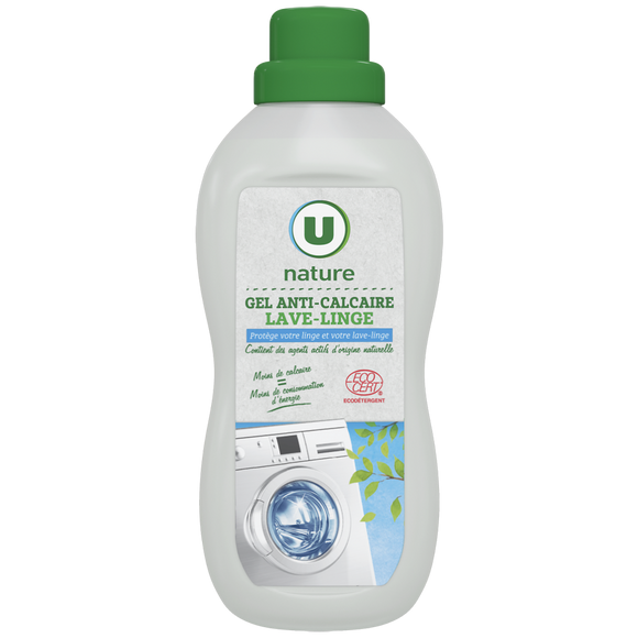 U NATURE Gel anti-calcaire lave-linge bouteille de 750ml