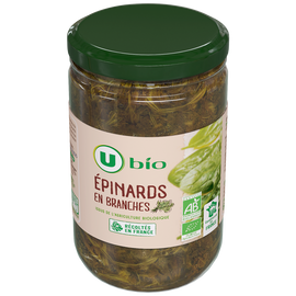 U BIO Epinards en branches - Bocal 420g