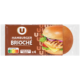 U Pains Burger Brioches burger x4 308g