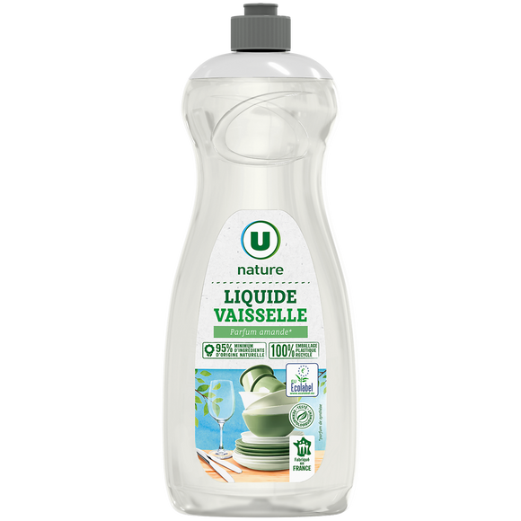 U NATURE Liquide vaisselle parfum amande - flacon 750ml