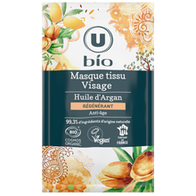 U BIO Masque visage tissu anti age argan, x1 unité