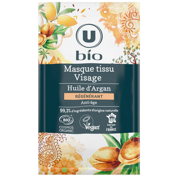 U BIO Masque visage tissu anti age argan U BIO x1 unité