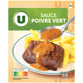 U Sauce déshydratée Poivre Vert  sachet de 30g