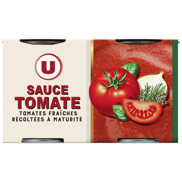 U Sauce tomate fraiches  2x190g
