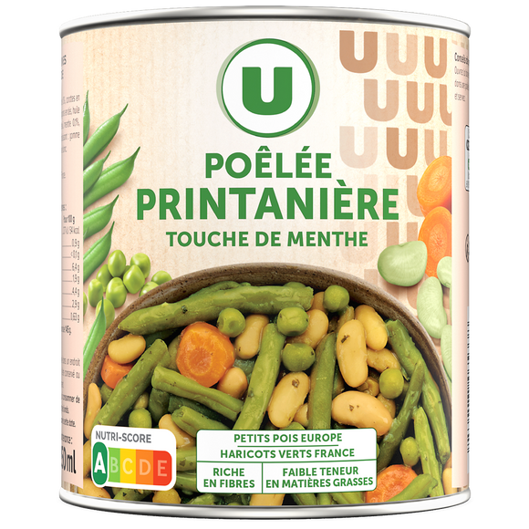 U Légumes Pôelée printanière - Boîte de 580g