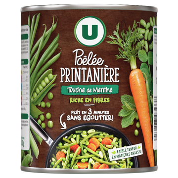 U Légumes Pôelée printanière - Boîte de 580g