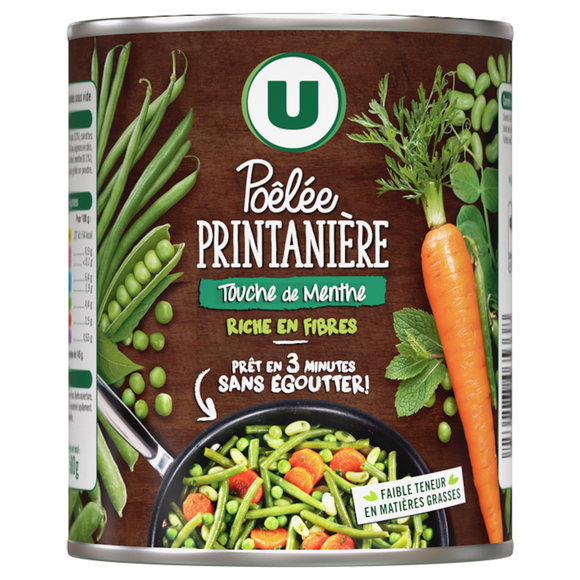 U Légumes Pôelée printanière - Boîte de 580g