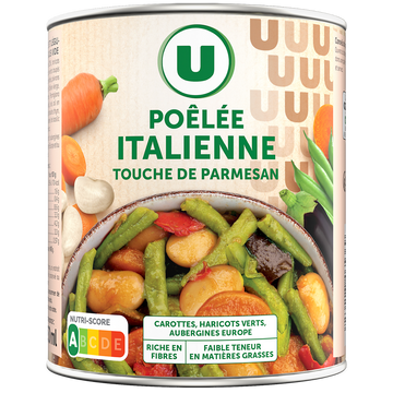 U Légumes cuisinés Pôélée italienne - Boîte 580g