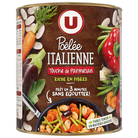 U Légumes cuisinés Pôélée italienne - Boîte 580g