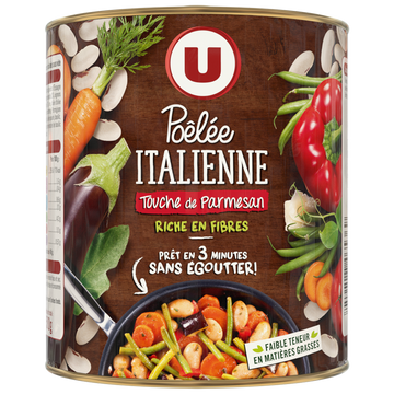 U Légumes cuisinés Pôélée italienne - Boîte 580g