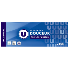 U Mouchoirs maxi 3 plis  x150